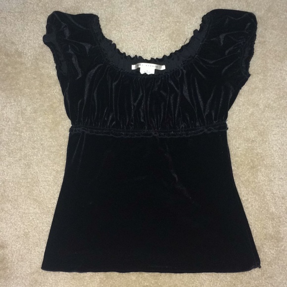 velvet peasant top